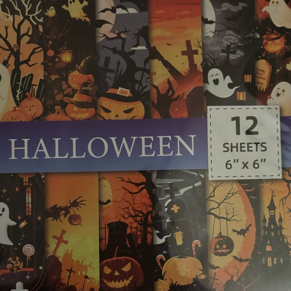 (3 for $20)12pcs Halloween Scrapbooking/Craft Paper Set - Picture 1 of 4